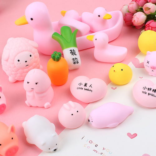 Cartoon Soft Cute Pink Pig Toy Vent Pig Pinch Music Pinch Called Decompression Vent Toy