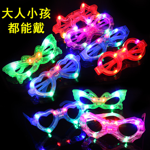 luminous toys flash butterfly glasses ball birthday party props children‘s toys wholesale beach hot sale