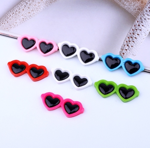 cute mini love heart sunglasses patch diy earring stud necklace bracelet hairpin phone case accessories