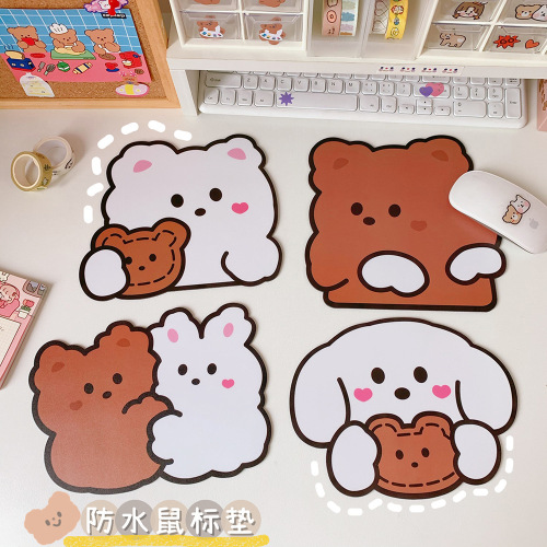 Korean Style Ins Girl Heart Cartoon Mouse Pad Small Cute Computer Student Office Non-Slip Student Creativity Table Mat
