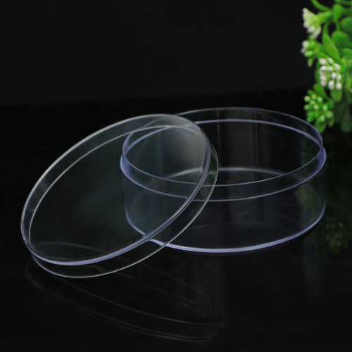 ps round plastic box transparent slime crystal mud packing box with lid candy food packaging storage box wholesale