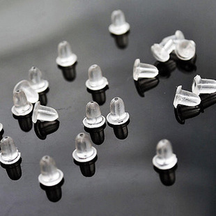 diy jewelry accessories colorless transparent soft skin-friendly seamless plastic earplugs