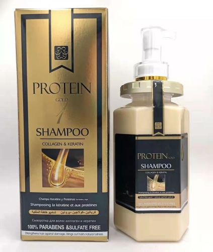 protein gold 700ml shampoo multi-effect repair improvement manic fluffy foreign trade exclusive