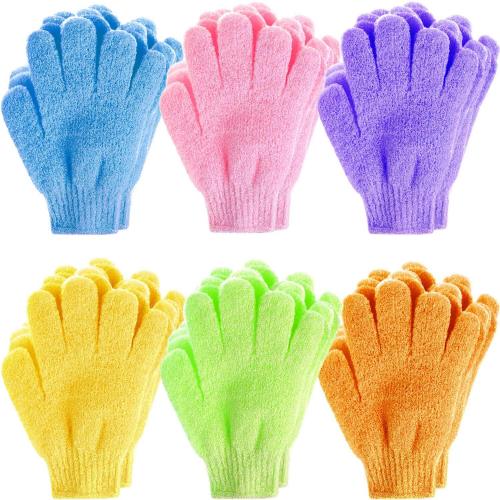 Wholesale Bath Five Finger Nylon Bath Gloves Children Bath Towel Color Bubble Bath Towel Rub Free Bath Wipe Back