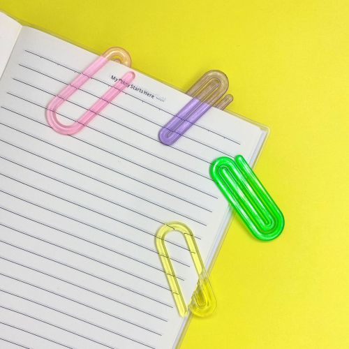 Colorful Snake-Shaped Clip Special-Shaped Paper Clip Creative Cute Office Supplies Bookmark Plastic Clip Folder Wholesale