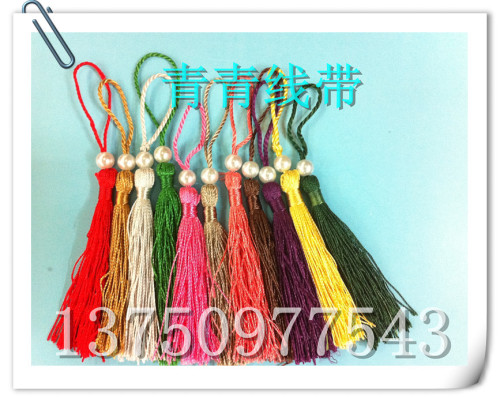 new handmade chinese knot tassel with beads hanging ear all-match clothing craft must diy jewelry accessories