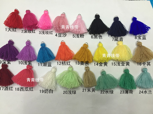 Handmade New Fine Wool with Circle Tassel Jewelry All-Match Tassel Short Super Canopy DIY Can Also Be Customized