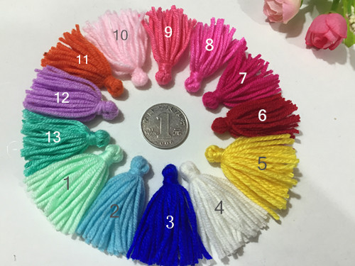 new popular handmade super fluffy fine wool tassel all-match tassel short crafts diy accessories