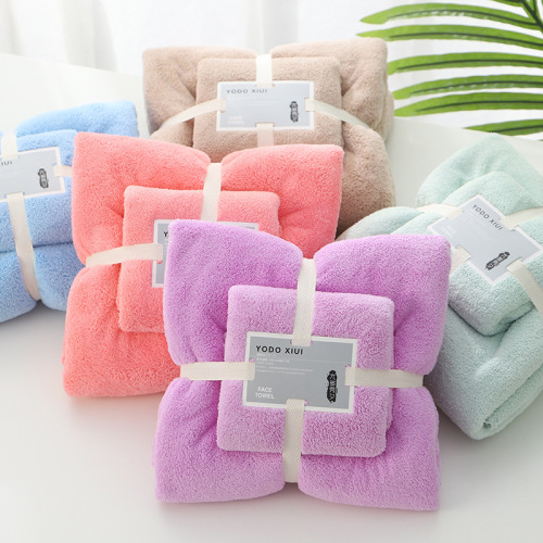 Coral Fleece Covers a Towel a Bath Towel Soft water Absorption Fixed Logo Gift Generation Advertising Home Daily 