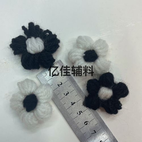 DIY Puff Flower Handmade Crochet Milk Cotton Flower Internet Hot