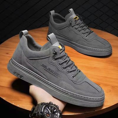 Men's Shoes 2022 Autumn New Men's Shoes Construction Site Wear Resistance Lightweight Sneakers Korean-Style Fashionable All-Matching Sports Casual Shoes