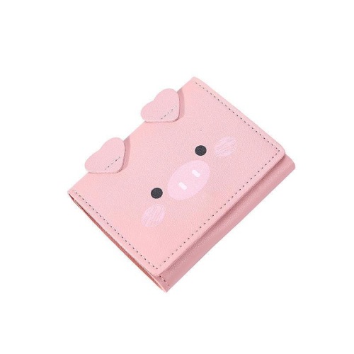new women‘s wallet short creative fashion wallet simple buckle coin purse