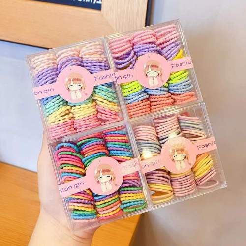 Girl Tied-up Hair Small Size Does Not Hurt Hair Rubber Band Girl Head Rope Internet Celebrity Children‘s Rubber Band Baby Hair Rope Baby Hair Ring