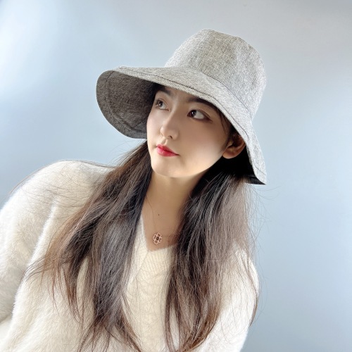 new sun protection uv protection bucket hat face-showing small hat wide brim outdoor sun hat female summer age-reducing sun hat