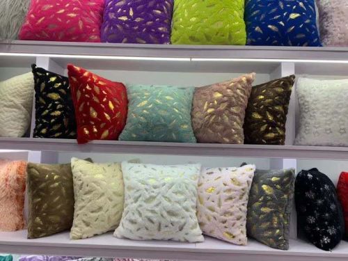 double-sided plush bronzing and silver plating leaf pillow cushion lumbar pillow backrest pillow case
