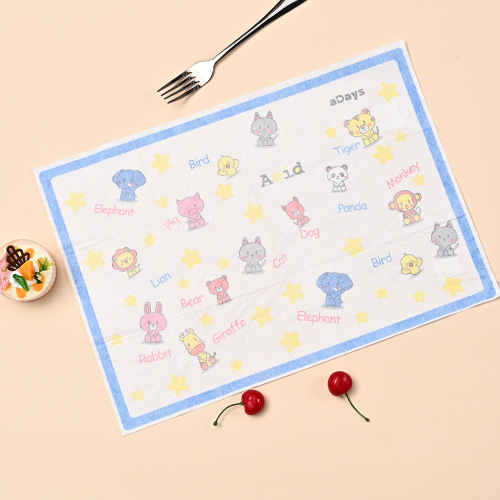 waterproof and oil-proof disposable placemat baby tablecloth baby table mat dining cloth children go out to eat dining chair table mat