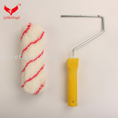 Paint Roller Brush Decoration Paint Roller Brush Tool Blended Red Strip Core-Pulling Roller Brush