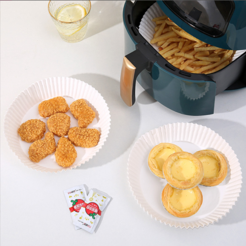 Air Fryer Special Pad round Baking Paper Food Grade Fryer Paper Pallet Disposable Non-Stick Oil Separation Paper