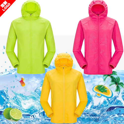 New Sun Protective Clothes Female Custom Outdoor Skin Clothing Male UV Protection Skin Windbreaker Sun Protection Clothes Printed Logo 