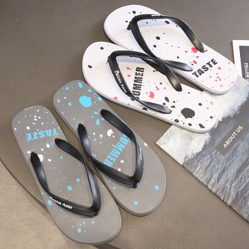 men‘s flip-flops summer non-slip outdoor casual korean style flip-flops flip-flops trendy beach shoes men‘s sandals