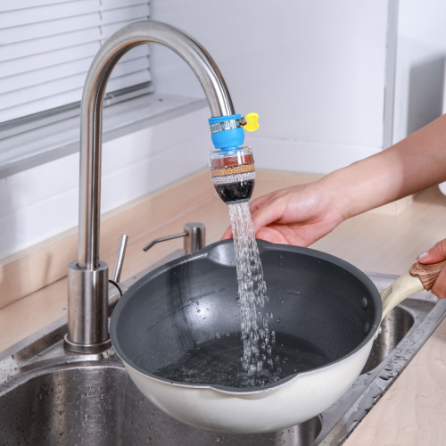 Factory Direct Sales Six-Layer Filter Faucet Splash-Proof Water Shower Kitchen Rotatable Joint Extension