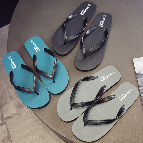 New Flip Flops Men‘s Fashionable Outdoor Slippers Men‘s Summer Fashionable Outdoor Wear Men‘s Flip-Flops Personalized Korean Style Sandals Beach Shoes