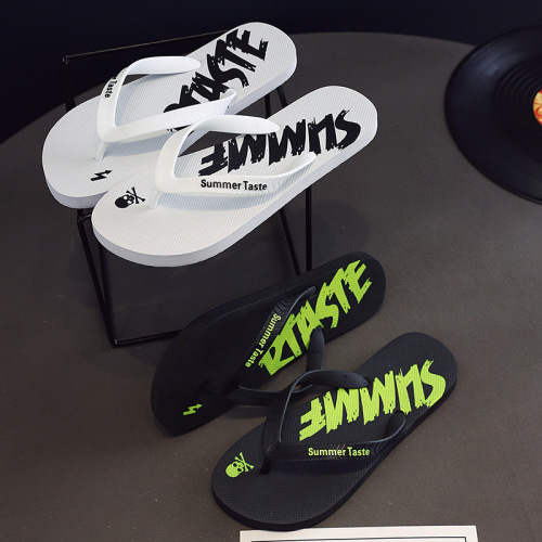 2022 summer new slippers men‘s fashion trend flip flops home bathroom non-slip slippers wholesale