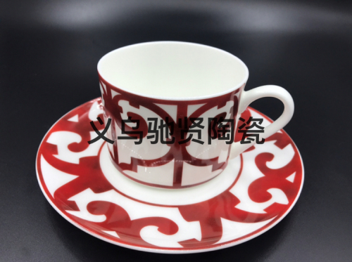 High Bone China Ceramic Cup and Saucer Tableware British Pastoral Style Creative Cup water Cup Flower Tea Cup Mug