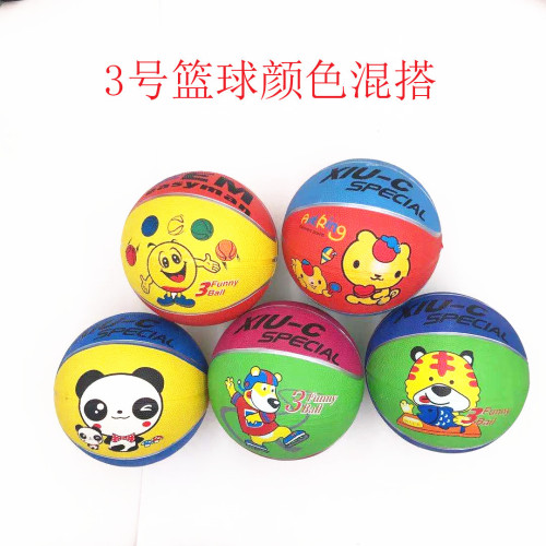 no. 3 basketball indoor and outdoor cement rubber ball kindergarten children no. 3 cartoon basketball