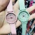 New Text Control Internet Hot Sports Women's Silicone Quartz Watch Simple Digital Face Student Watch