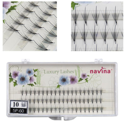 Navina Yaweiya Grafting Flower Eyelashes Natural Silk False Eyelashes Simple and Fast 5D Planting Eyelashes Foreign Trade Special
