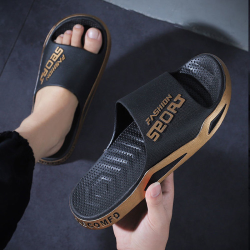 Slippers Men‘s Home Summer Indoor Breathable Bathroom Home Couple Thick-Soled Men‘s Outdoor Slippers Women