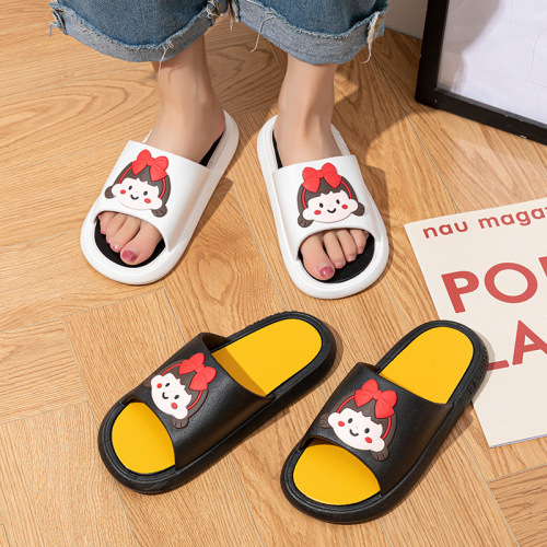 New Home Slippers Baby Boy and Girl Summer Cartoon Household Indoor Color Matching Flip Flops Bath Breathable Couple Slippers