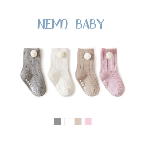 21 new spring and autumn baby socks dispensing non-slip baby toddler socks newborn boneless loose mouth children cotton socks
