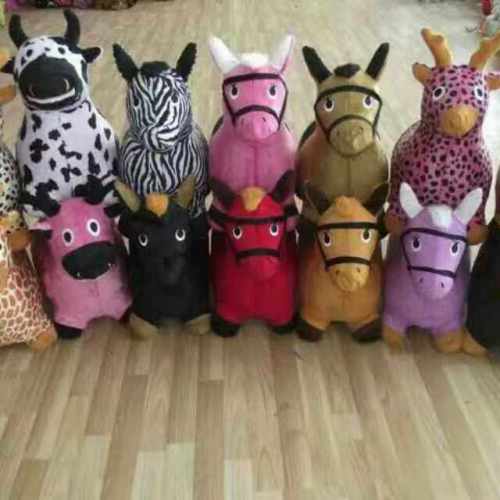 Cloth Animal， Inflatable Animal， Cloth Cartoon Animal， Horse， Zebra， Cow， Deer