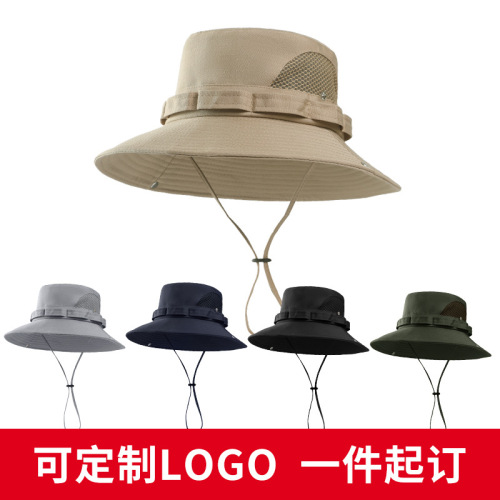 [hat hidden] sun hat men‘s sun protection adjustable sun hat mesh breathable boonie hat bucket hat fishing hat