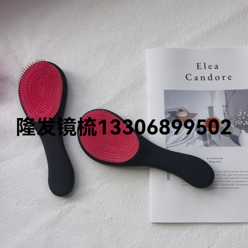 New Makeup Brush Hand Painting Modeling Design Hairdressing Comb Anti-Static Air Cushion Plastic Hair Comb Anti-Knot