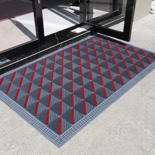 outdoor three-in-one non-slip earth removing door mat door mat door plastic foot pad outdoor commercial floor mat