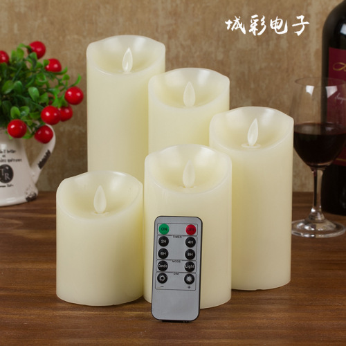 10-key remote control electronic candle swing candle light script kill chamber decoration wedding performance atmosphere props
