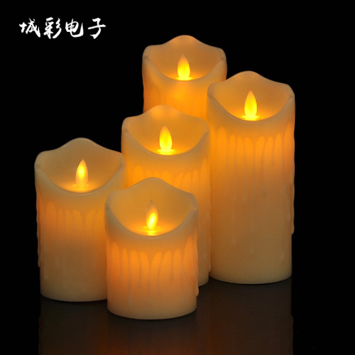 simulation tears swing romantic wedding led electronic candle light wedding road lead light home party decoration