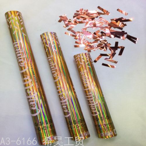 holiday laser rose gold sequins colorful colorful paper scrap fireworks display salute hand twist button fireworks tube holiday supplies