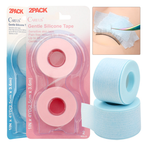 wholesale grafting eyelash gel tape 2 pcs/box non-woven fabric silicone tape do not hurt the skin eyelash tape