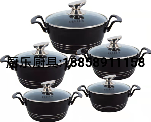 Imitation Die-Cast Aluminum Pot Non-Stick Pot Kitchen Supplies Soup Pot Stew Pot Household Pot Foreign Trade Hot Sale Spot Supply 