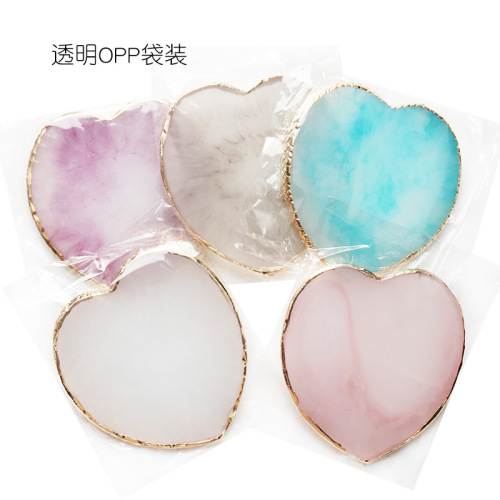 Wholesale Japanese Style Phnom Penh Resin Palette Works Display Tools Shooting Props Heart-Shaped Nail Painting Palette