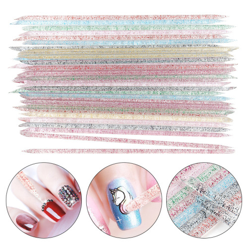 wholesale long acrylic nail art flower pen nail remover stick nail tool crystal point drill rod