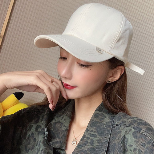 Women‘s Hat Spring and Summer Leisure Korean Style Baseball Cap Sun Protection Fashion Tide Peaked Cap One Piece Hair 