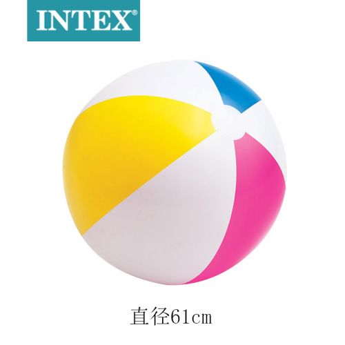 intex59030 four-color beach ball toddler beach ball transparent inflatable ball for children and kids water ball