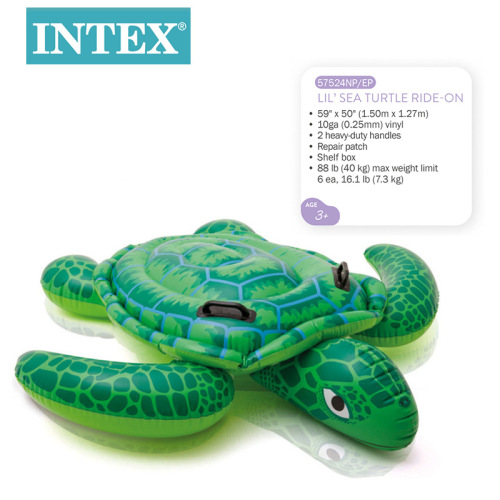 intex57524 small sea turtle mount inftable toys float swimming pool children entertainment floating bed water wholesale