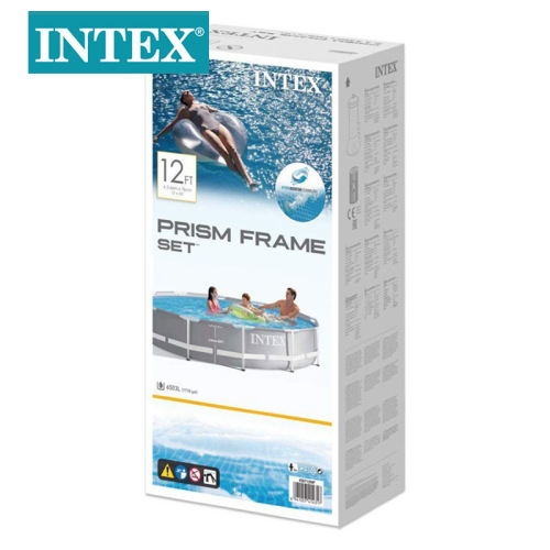 intex26700 outdoor swimming pool 333.33cm gray round pipe frame pool pvc pipe rack paddling pool wholesale