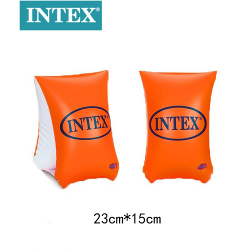 intex58642 fluorescent arm floats learn swimming armbands baby anti-choked increase buoyancy inflatable toy